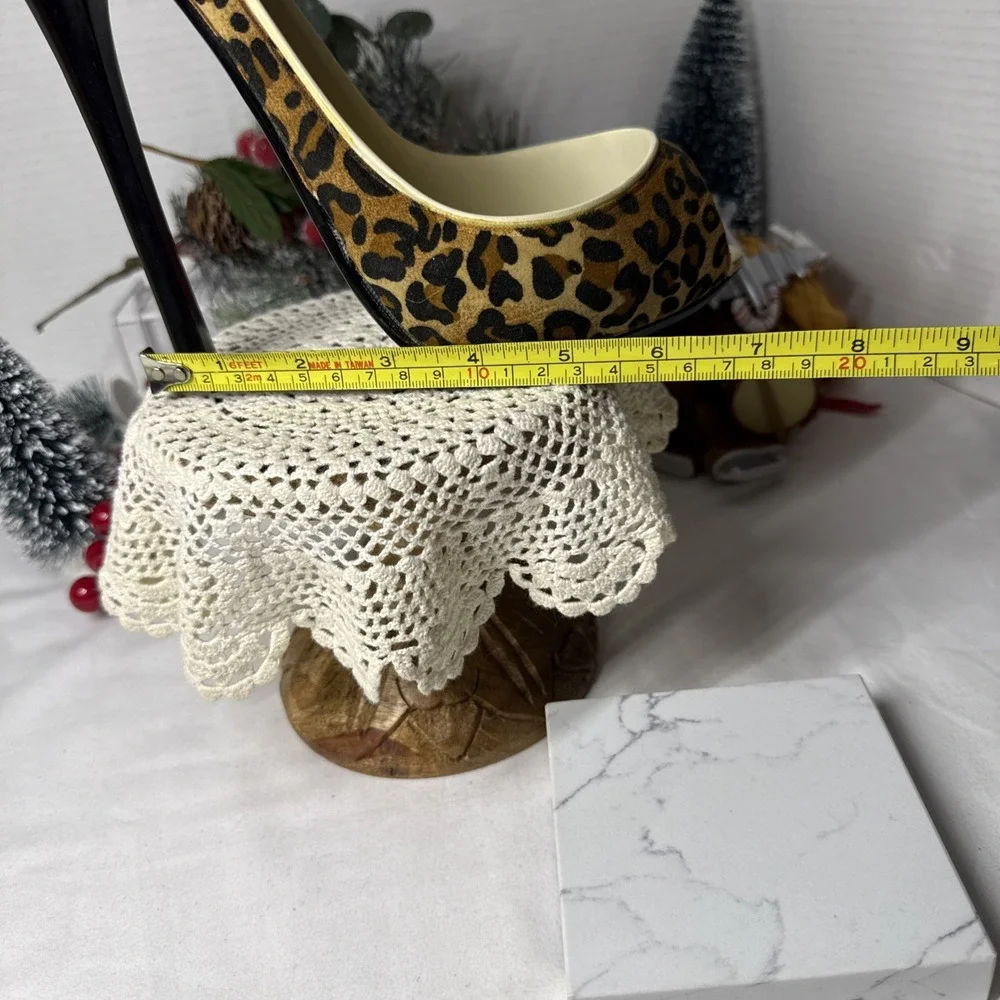Wild Eye Designs Leopard Print High Heel Stiletto Shoe Wine Holder